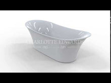 Load and play video in Gallery viewer, Charlotte Edwards Admiralty Acrylic Freestanding Bath, Double Ended Painted Slipper Bathtub - 1800x800mm