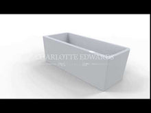Load and play video in Gallery viewer, Charlotte Edwards Stratford Acrylic Freestanding Bath, Back-To-Wall Painted Bathtub - 1720x740mm