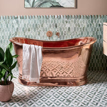 Load image into Gallery viewer, BC Designs Copper Bath, Roll Top Copper Bathtub - 1500x725mm
