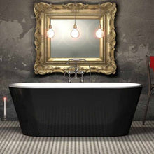Load image into Gallery viewer, Charlotte Edwards Grosvenor Acrylic Freestanding Bath, Double Ended Bathtub, Gloss Black - 1650x735mm
