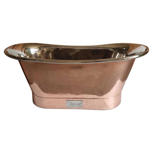 Coppersmith Creations Copper-Nickel Bath, Roll Top Copper-Nickel Bathtub - 1700x690mm