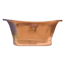 Load image into Gallery viewer, Coppersmith Creations Copper Bateau Bath, Roll Top Copper Bathtub - 1700x690mm
