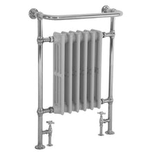 Load image into Gallery viewer, Hurlingham Broughton Cast Iron Towel Rail - 865x675mm, Polished Chrome
