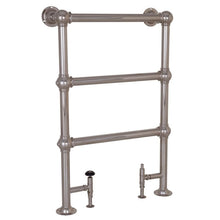 Load image into Gallery viewer, Hurlingham Colossus Floor Mounted Heated Towel Rail - 1000x650mm Polished Nickel
