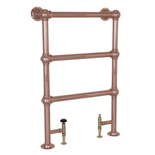 Load image into Gallery viewer, Hurlingham Colossus Floor Mounted Heated Towel Rail - 1000x650mm Polished Copper
