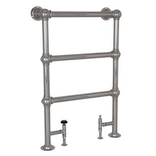 Load image into Gallery viewer, Hurlingham Colossus Floor Mounted Heated Towel Rail - 1000x650mm Polished Chrome
