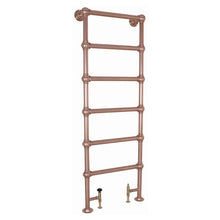 Load image into Gallery viewer, Hurlingham Colossus Floor Mounted Heated Towel Rail - 1800x650mm Polished Copper
