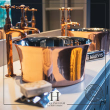 Load image into Gallery viewer, Hurlingham Copper-Nickel Basin, Round Tub Copper-Nickel Bathroom Wash Basin - 366x170mm
