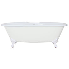 Load image into Gallery viewer, Hurlingham Dryden Freestanding Cast Iron Bath, Roll Top Painted Bath With Feet - 1700x750mm
