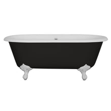 Load image into Gallery viewer, Hurlingham Dryden Small Freestanding Cast Iron Bath, Roll Top Painted Bath With Feet - 1530x770mm
