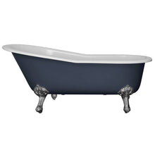 Load image into Gallery viewer, Hurlingham Marlowe Freestanding Cast Iron Bath, Roll Top Painted Slipper Bath With Feet - 1700x810mm
