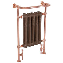 Load image into Gallery viewer, Hurlingham Wilsford Cast Iron Towel Rail - 965x675mm Polished Copper
