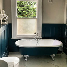 Load image into Gallery viewer, Arroll Moulin Freestanding Cast Iron Bath, Painted Roll Top Bath With Feet - 1700x70mm

