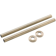 Load image into Gallery viewer, Arroll Radiator Pipe Sleeve Kits, Plated Radiator Pipe Covers / Shrouds / Collars - 300x44mm
