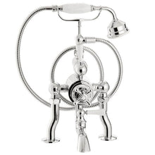Load image into Gallery viewer, Arroll Traditional Deck-Mounted Bath Shower Mixer, With Ceramic Lever Handles TRBTUK16
