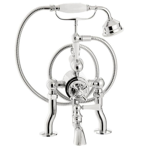 Arroll Traditional Deck-Mounted Bath Shower Mixer, With Ceramic Lever Handles TRBTUK16