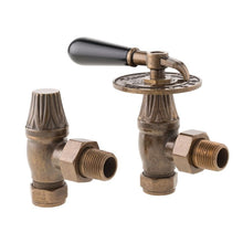 Load image into Gallery viewer, Arroll UK-14 Manual Radiator Valve, Traditional Throttle Design - 130x145mm Antique Copper
