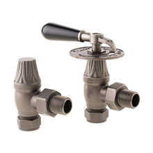 Load image into Gallery viewer, Arroll UK-14 Manual Radiator Valve, Traditional Throttle Design - 130x145mm Pewter
