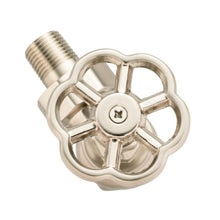 Load image into Gallery viewer, Arroll UK-16 Manual Angled Radiator Valve, Floral-Shaped Wheel Head - 133x93mm
