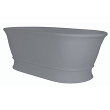 Load image into Gallery viewer, BC Designs Aurelius Cian Freestanding Roll Top Boat Bath, ColourKast - 1740x760mm BAB030PG Powder Grey
