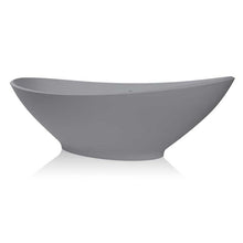 Load image into Gallery viewer, BC Designs Kurv Cian Freestanding Bath ColourKast 1890x900mm BAB005PG Powder Grey
