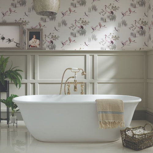 BAB078 & BAB079 Omnia Double Ended Freestanding Bath Painted Bath