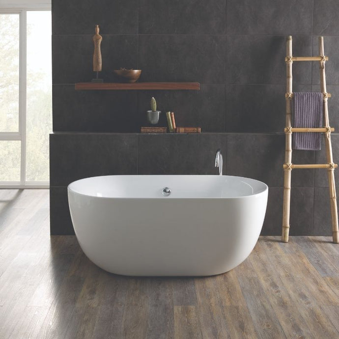 BC Designs Dinkee Acrymite Acrylic Freestanding Bath Polished White 1500x780mm