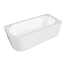 Load image into Gallery viewer, BC Designs Ancorner Acrylic Shower Bath Polished White 1700x750mm BAS056
