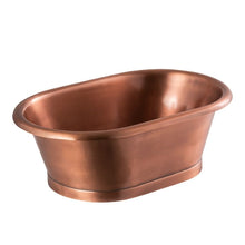 Load image into Gallery viewer, BC Designs Antique Copper Roll Top Basin - 530x345mm BAC051.
