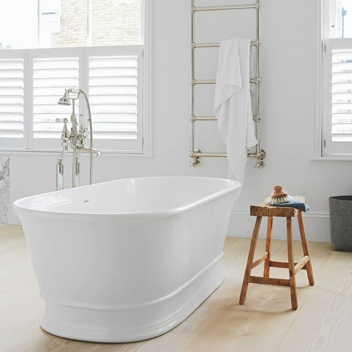 BC Designs Aurelius Cian Freestanding Bath Polished White 1740x760mm BAB030 Gloss White