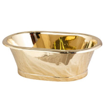 Load image into Gallery viewer, BC Designs Brass Roll Top Basin - 530x345mm BAC061
