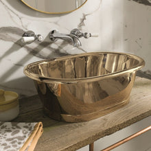 Load image into Gallery viewer, BC Designs Brass Roll Top Basin - 530x345mm BAC061
