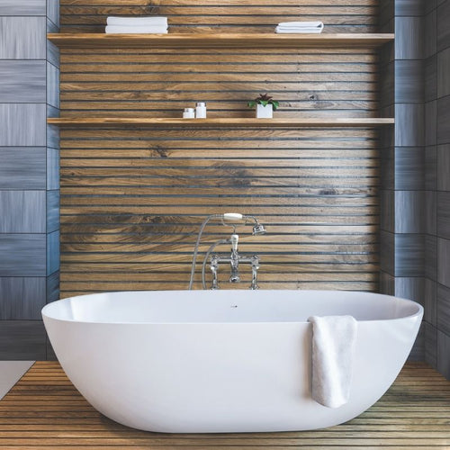 BC Designs Crea Cian Freestanding Double Ended Bath, Silk Matt White - 1665x780mm