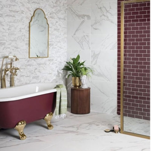 BC Designs Elmstead Acrylic Freestanding Bath, Roll Top Painted Bath With Feet - 1500x745mm