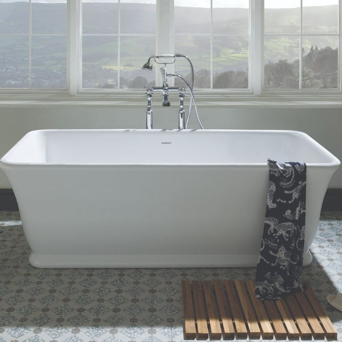 BC Designs Magnus Cian Freestanding Bath Polished White 1680x750mm BAB025 Gloss White