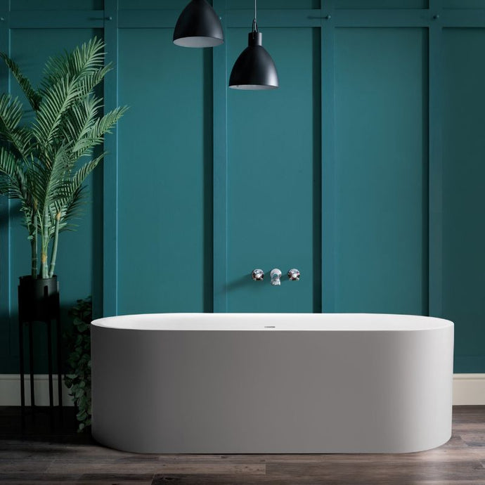 BC Designs Portman Cian Freestanding Bath, Silk Matt White - 1640x750mm