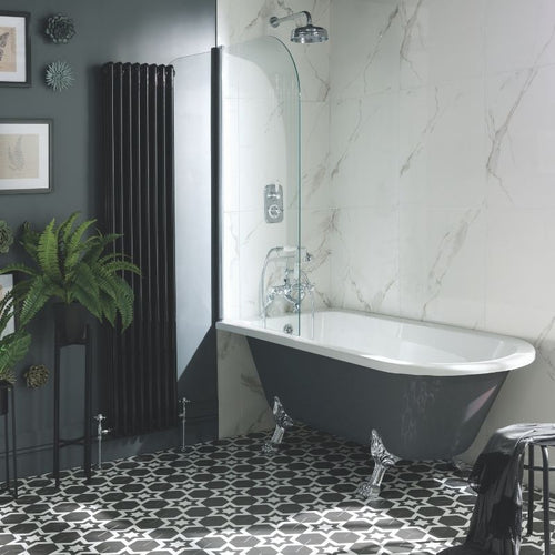 BC Designs Tye Acrylic Freestanding Painted Slipper Bath 1700x750mm