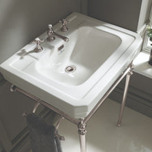 Load image into Gallery viewer, BC Designs Victrion Ceramic Bathroom Wash Basin &amp; Ardleigh Stand, 3 Tap Hole - 540mm
