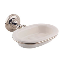 Load image into Gallery viewer, BC Designs Victrion Ceramic Soap Dish Holder CMA015N Polished Nickel

