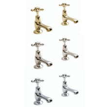 Load image into Gallery viewer, BC Designs Victrion Crosshead Basin Pillar Taps, 14 Turn Ceramic Discs
