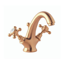 Load image into Gallery viewer, BC Designs Victrion Crosshead Mono Basin Mixer, 14 Turn Ceramic Discs CTA015BCO Brushed Copper
