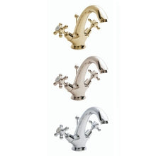 Load image into Gallery viewer, BC Designs Victrion Crosshead Mono Basin Mixer, 14 Turn Ceramic Discs
