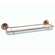 Load image into Gallery viewer, BC Designs Victrion Glass Gallery Shelf - 62x466mm CMA020CO Polished Copper
