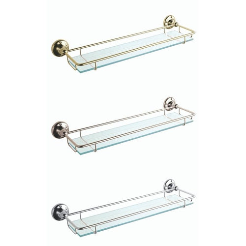 BC Designs Victrion Glass Gallery Shelf - 62x466mm