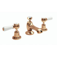 Load image into Gallery viewer, BC Designs Victrion Lever 3-Hole Basin Mixer, 14 Turn Ceramic Discs CTB125CO Polished Copper
