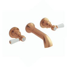 Load image into Gallery viewer, BC Designs Victrion Lever 3-Hole Wall-Mounted Bath Filler, 14 Turn Ceramic Discs CTB130BCO Brushed Copper
