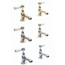 Load image into Gallery viewer, BC Designs Victrion Lever Basin Pillar Taps, 14 Turn Ceramic Discs
