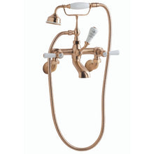 Load image into Gallery viewer, BC Designs Victrion Lever Wall-Mounted Bath Shower Mixer, 14 Turn Ceramic Discs CTB121BCO Brushed Copper
