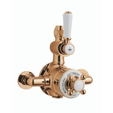 Load image into Gallery viewer, BC Designs Victrion Twin Thermostatic Concealed Shower Valve CSA025CO Polished Copper
