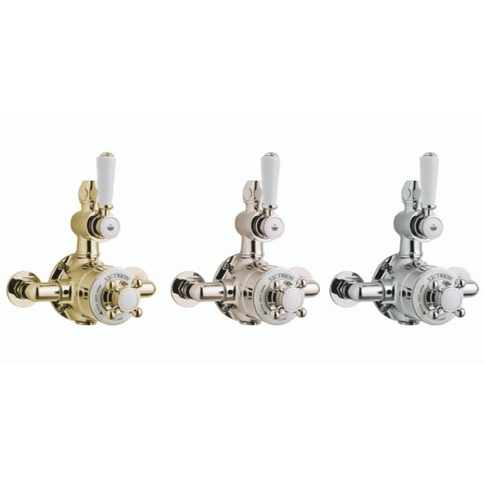 BC Designs Victrion Twin Thermostatic Exposed Shower Valve